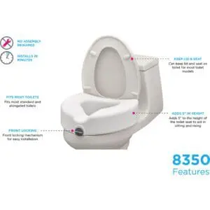 Nova locking toilet seat features