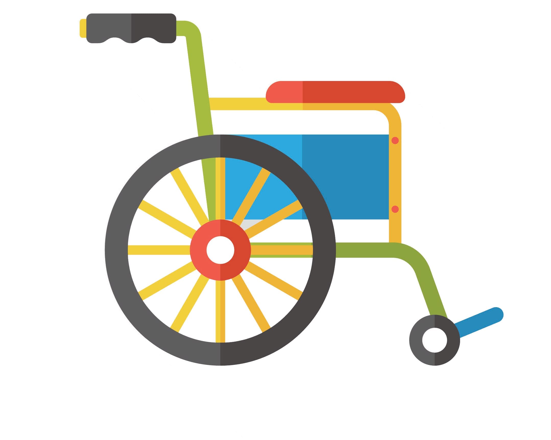 graphic image of a wheelchair
