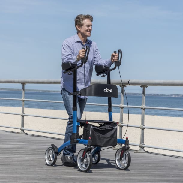 Upright walker rollator - UPWKRBL10